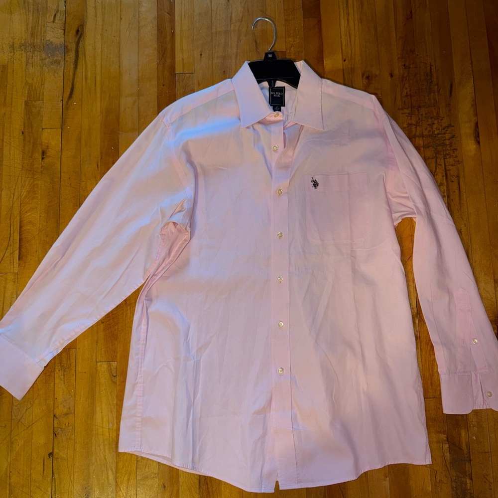 U.S. Polo Assn. Light Pink Casual Button Down Shirt